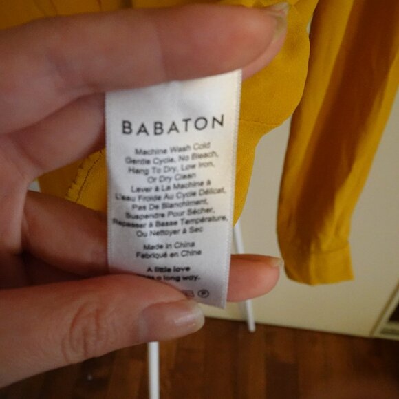 Aritzia Babaton Yellow Top Size XS - Picture 3 of 4